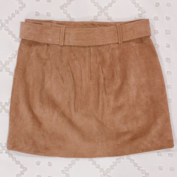 Blank NYC Tan Suede Leather Skirt Size 27 EUC - Picture 3 of 6